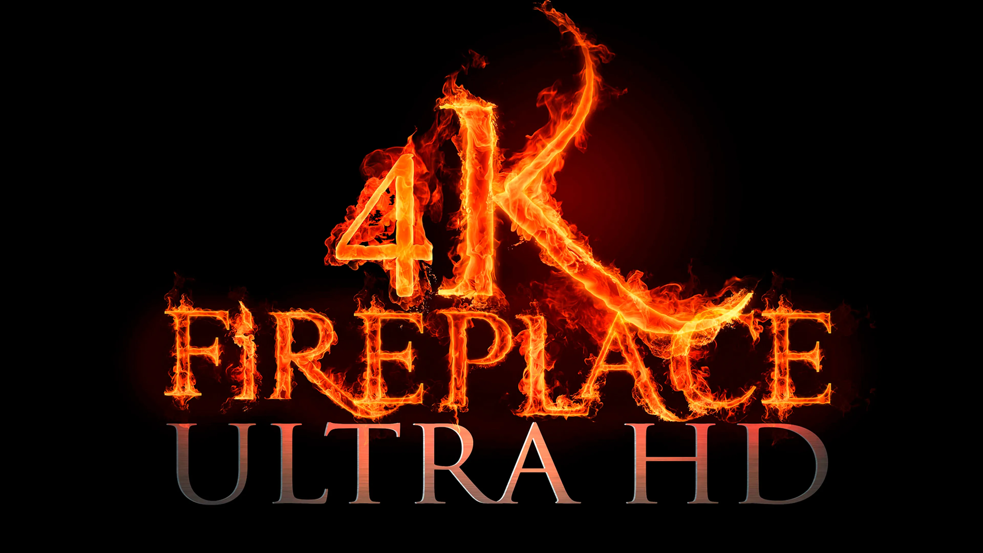 4k Fireplace poster
